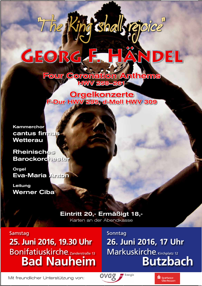Plakat zum Händelkonzert